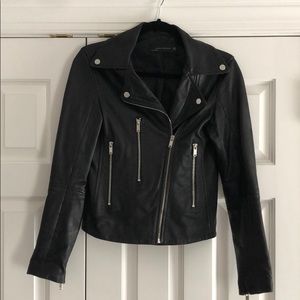 ZARA Authentic Leather Jacket / Fitted style XS
